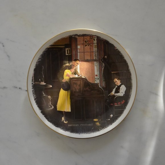 Vintage Norman Rockwell collection plate Gorham Fine China - Picture 2 of 5